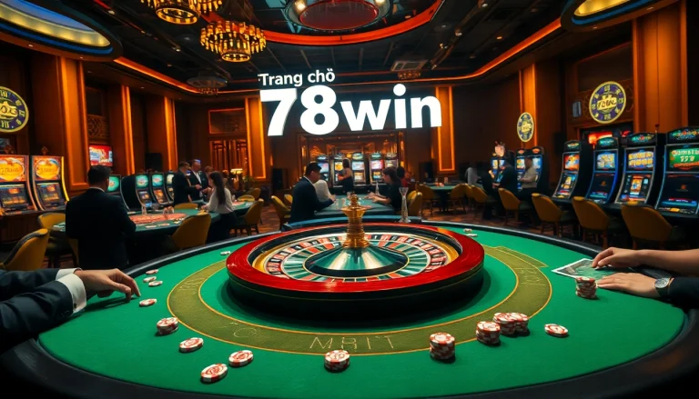 Experience the thrill of gambling at trang chủ 78win's luxurious casino, featuring roulette and poker.