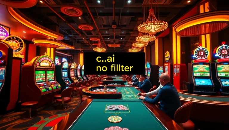 Experience the thrill of casino gaming with c.ai no filter, showcasing an immersive roulette wheel and enthusiastic players.