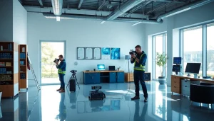 Leak detection company technicians utilizing advanced technology to find hidden leaks.