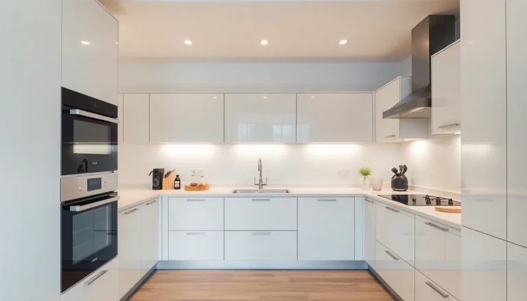 Explore уреди за вграждане in a stylish kitchen setup with modern finishes and ample functionality.