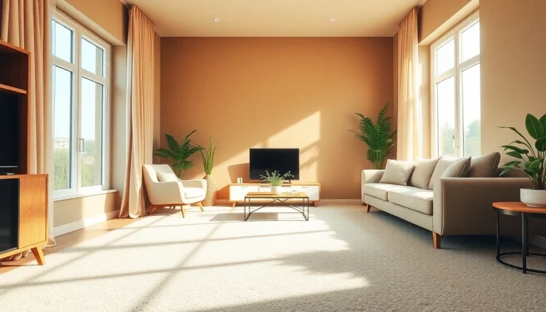 Freshly cleaned carpet showcased in a cozy living room for Lavaggio tappeto Milano services.