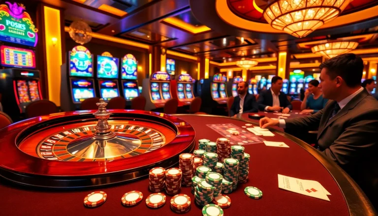 Experience the thrill of Slot Online Terpercaya with vibrant slot machines and an elegant casino atmosphere.