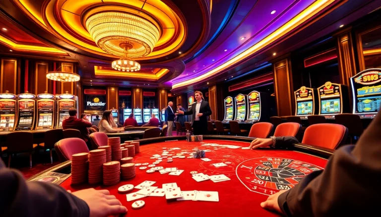 Experience the thrill of poker and roulette at https://king88b.us.com/ with vibrant casino visuals showcasing excitement.