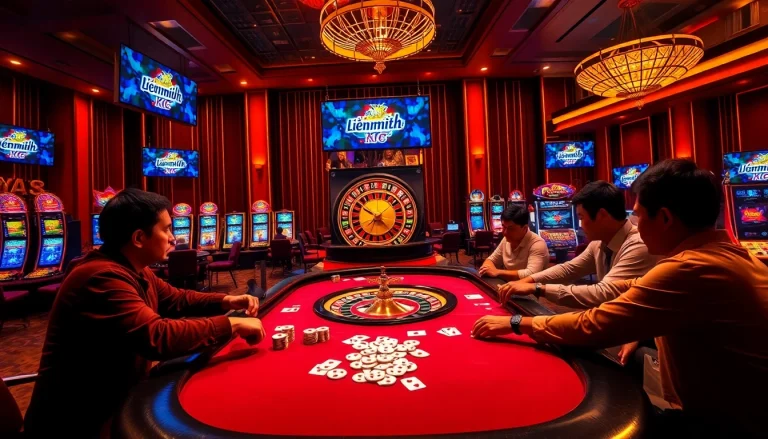 Experience high-stakes gameplay at Liên minh KJC's luxurious casino.