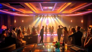 Vibrant nightlife at Club sxm with stunning performances and cocktails