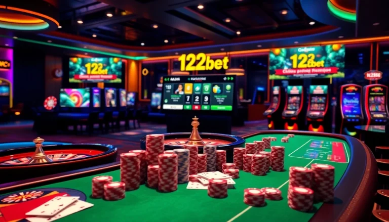 Experience the luxury and excitement of 12bet with vibrant casino visuals and engaging gaming elements.