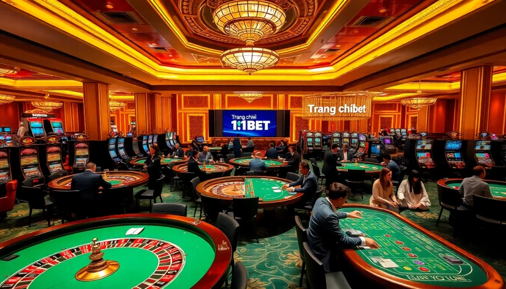 Experience the vibrant energy of Trang chủ 11BET with exciting casino games like poker and roulette.