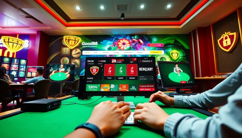 Discover the engaging online gaming interface of good88.hu.net, showcasing vibrant casino games.