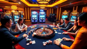 Play exciting games at Trang chủ Vin88 with vibrant casino tables and thrilling gambling action.