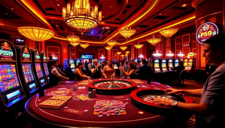 Experience the thrill at PS99 link with vibrant casino tables and engaging players.