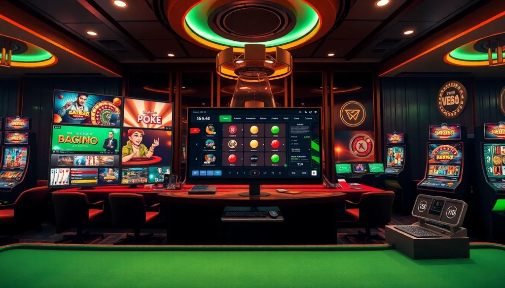 Sleek online betting interface showcasing casino games at s666.nyc with vibrant colors and secure payment symbols.