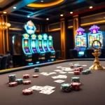 Experience thrilling bets at https://88i8i.net/ with a vibrant casino scene showcasing poker chips and cards.