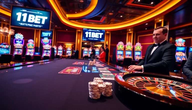 Experience the thrill of gambling at 11BET's engaging casino tables and vibrant slot machines.