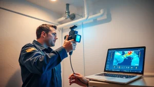 Leak detection specialist using advanced thermal imaging technology to identify plumbing issues.