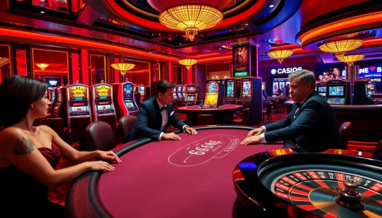 Engaged players at a high-stakes poker table inspired by https://luck88com.net/ showcasing the excitement of casino games.