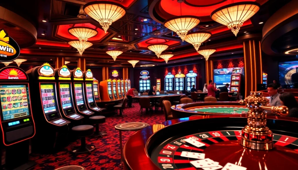 Experience thrilling casino action with sun win's engaging games and dynamic betting environment.