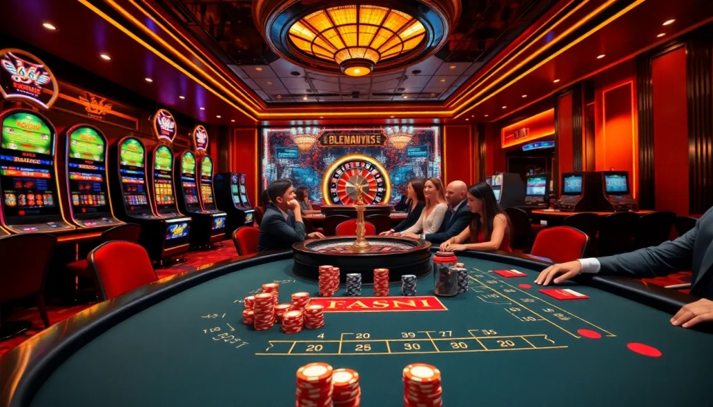 Engage in thrilling gaming experiences at https://68wing.com, featuring vibrant casino tables and lively players.