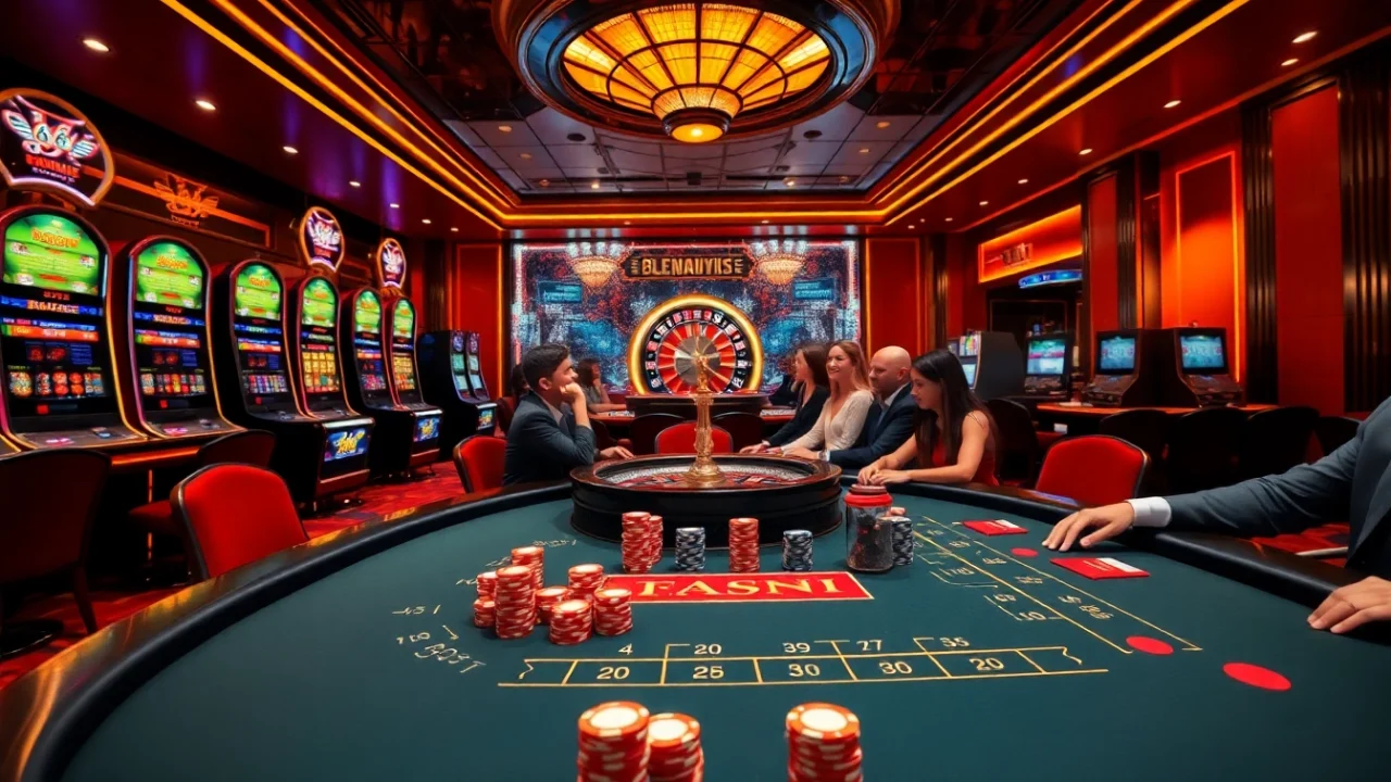 Engage in thrilling gaming experiences at https://68wing.com, featuring vibrant casino tables and lively players.