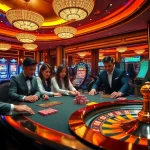 Experience high-stakes gaming at https://nk88.za.com/ with vibrant casino scenes and players in action.
